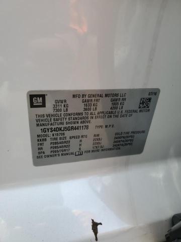 2016 CADILLAC ESCALADE P 1GYS4DKJ5GR441178
