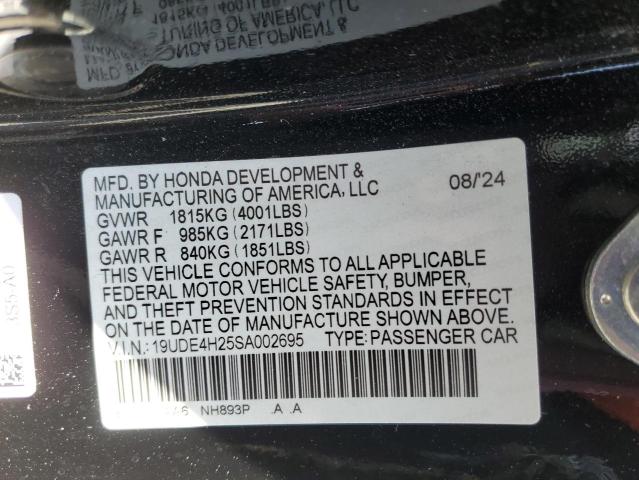 2025 ACURA INTEGRA 19UDE4H25SA002695