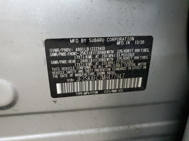 2021 SUBARU FORESTER P - JF2SKAFC7MH477947
