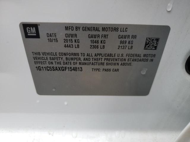 2016 CHEVROLET MALIBU LIM - 1G11C5SAXGF154813