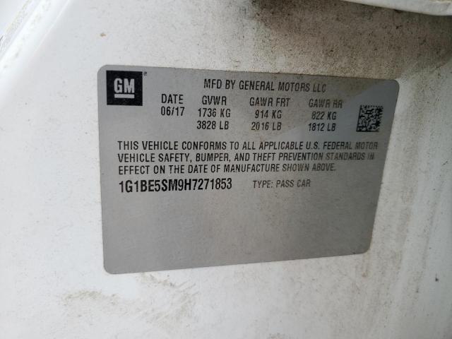 2017 CHEVROLET CRUZE LT 1G1BE5SM9H7271853