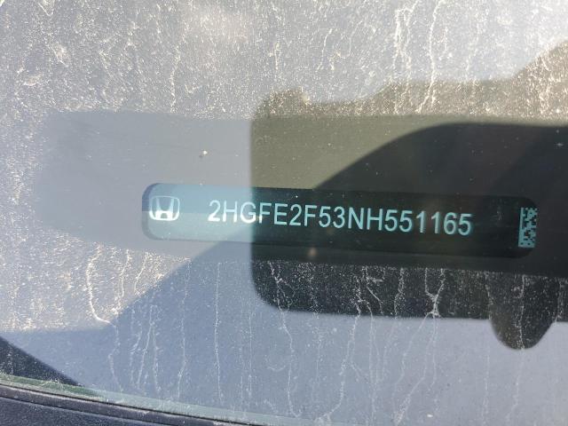 2022 HONDA CIVIC SPOR - 2HGFE2F53NH551165