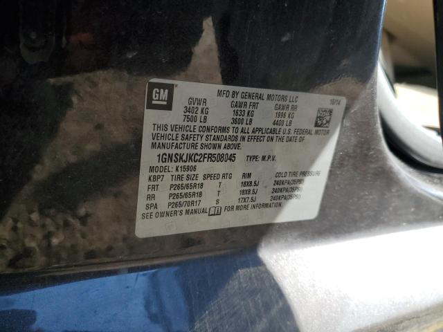 2015 CHEVROLET SUBURBAN K - 1GNSKJKC2FR508045