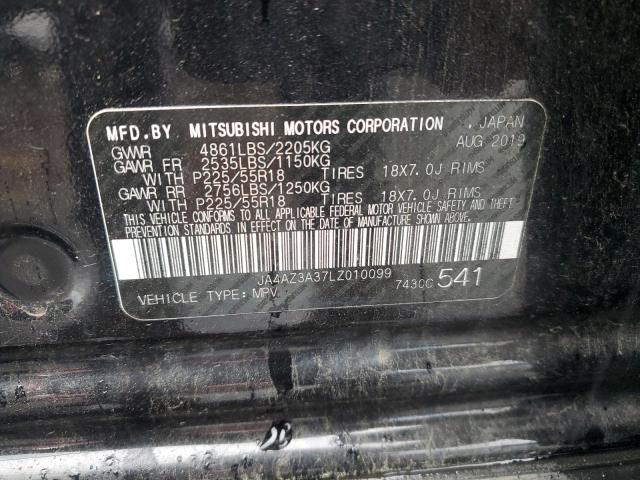 2020 MITSUBISHI OUTLANDER JA4AZ3A37LZ010099