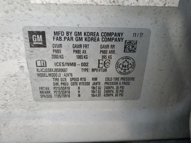2018 BUICK ENCORE ESS - KL4CJGSBXJB589687