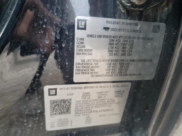 2020 CHEVROLET SILVERADO - 3GCUYGET1LG368872