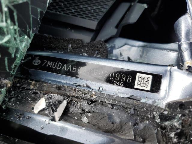 2023 TOYOTA COROLLA CR 7MUDAABG4PV070998