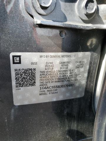 2018 CADILLAC ATS PREMIU 1G6AC5SS8J0170487