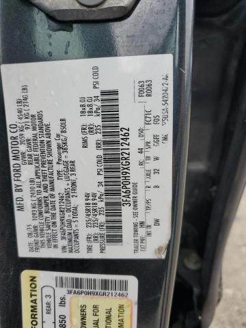 2016 FORD FUSION SE - 3FA6P0H9XGR212462