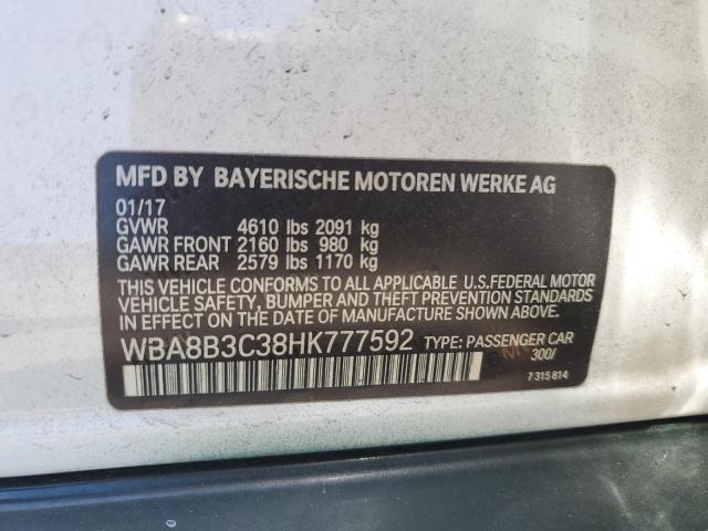 2017 BMW 340 I WBA8B3C38HK777592