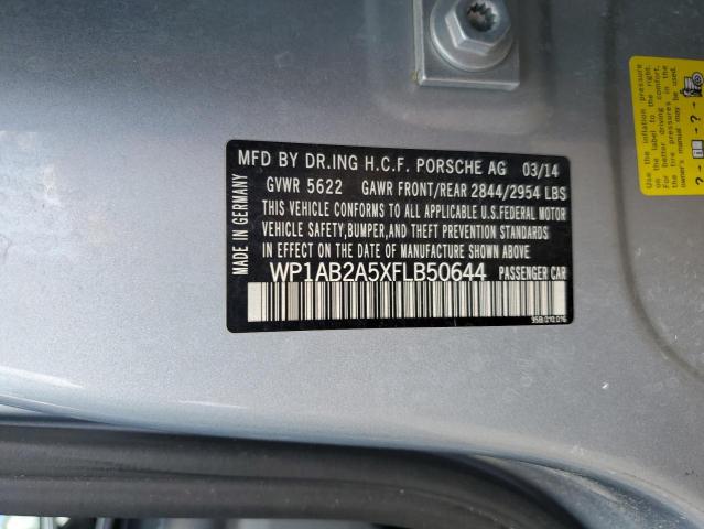 2015 PORSCHE MACAN S WP1AB2A5XFLB50644