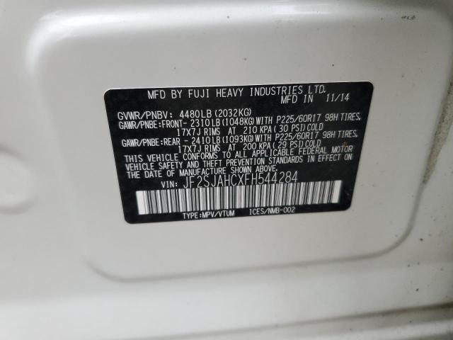 2015 SUBARU FORESTER 2 - JF2SJAHCXFH544284