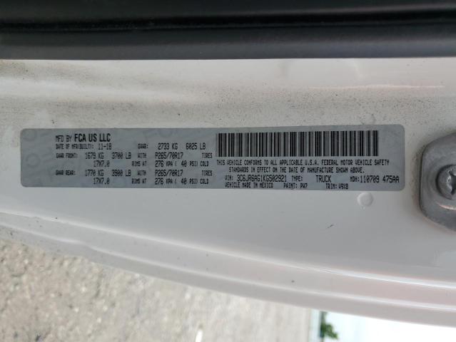 2019 RAM 1500 CLASS - 3C6JR6AG1KG502921