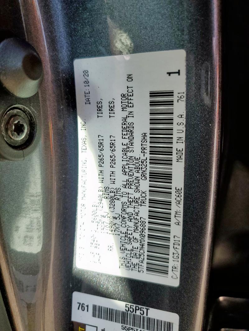 2021 TOYOTA TACOMA DOU - 5TFAZ5CN4MX096887