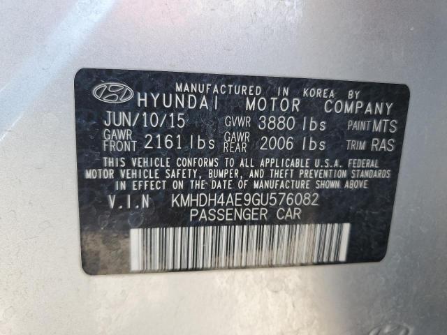 2016 HYUNDAI ELANTRA SE KMHDH4AE9GU576082