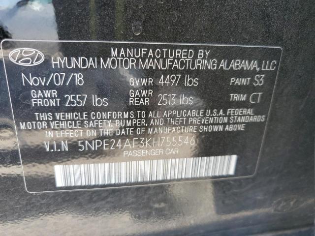 2019 HYUNDAI SONATA SE - 5NPE24AF3KH755546
