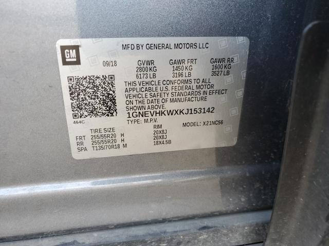 2019 CHEVROLET TRAVERSE L - 1GNEVHKWXKJ153142