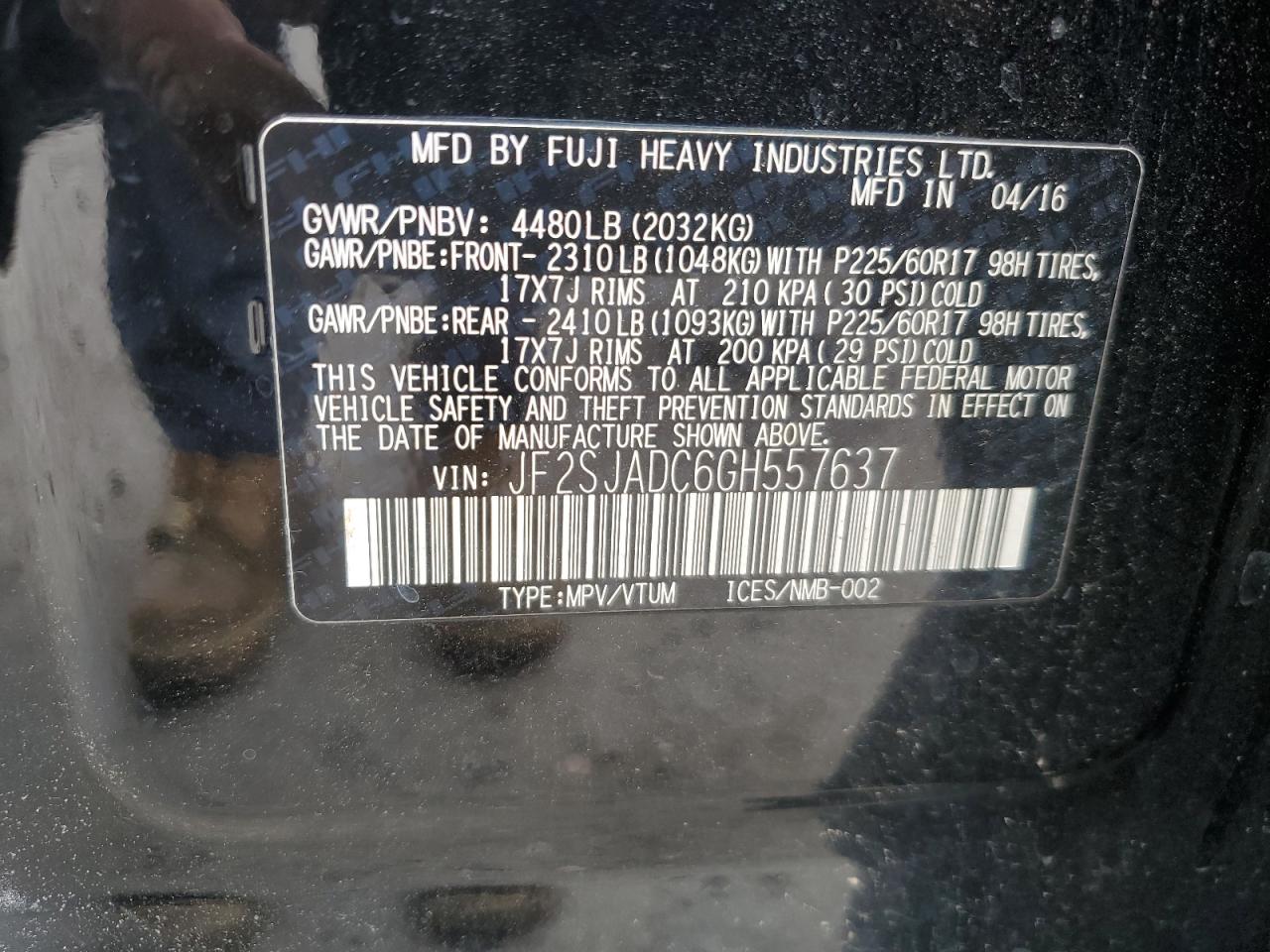 SUBARU FORESTER 2.5I PREMIUM