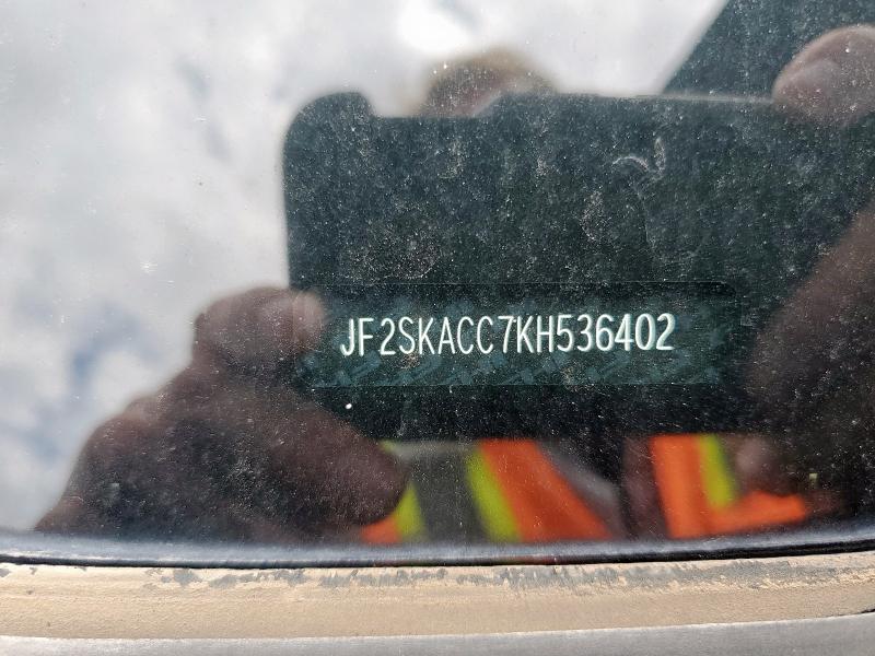 2019 SUBARU FORESTER - JF2SKACC7KH536402