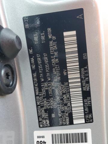2022 TOYOTA SIENNA XLE - 5TDJRKEC3NS122316