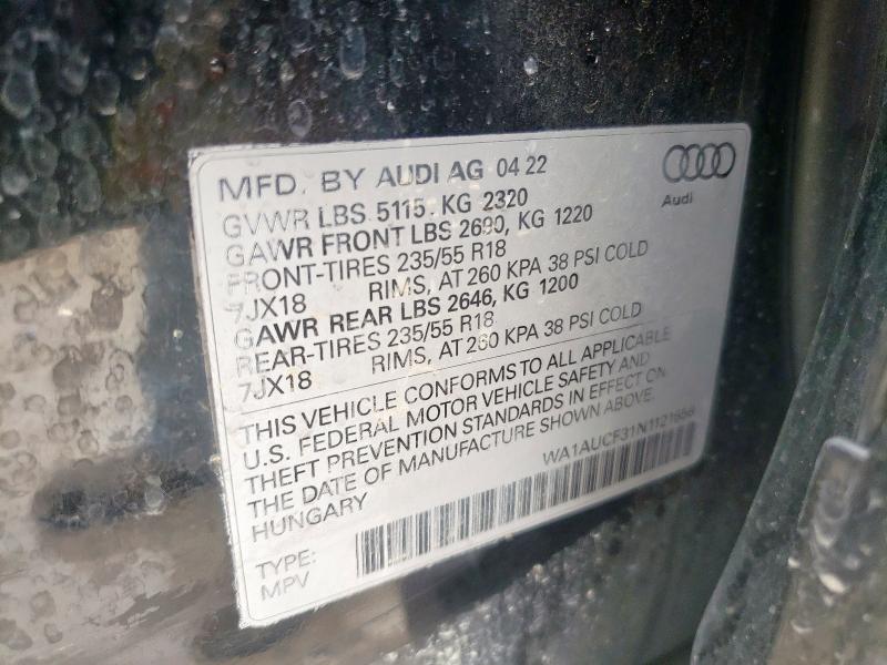 2022 AUDI Q3 PREMIUM - WA1AUCF31N1121658