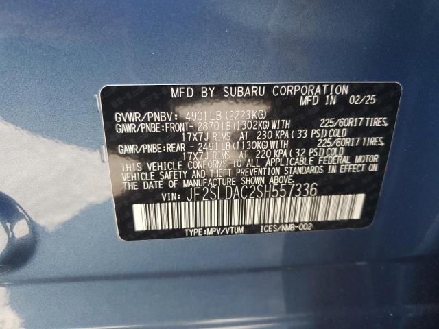 2025 SUBARU FORESTER - JF2SLDAC2SH557336