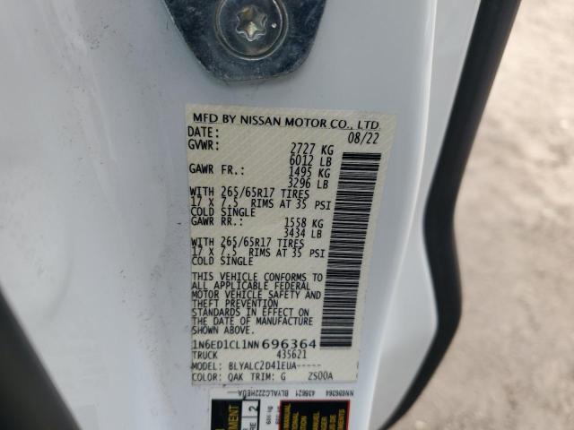 2022 NISSAN FRONTIER S 1N6ED1CL1NN696364