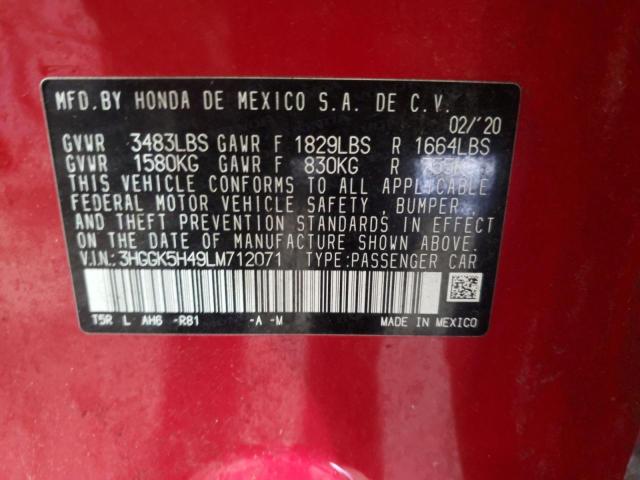 2020 HONDA FIT LX 3HGGK5H49LM712071