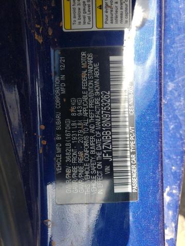 2022 TOYOTA GR 86 JF1ZNBB18N9753262