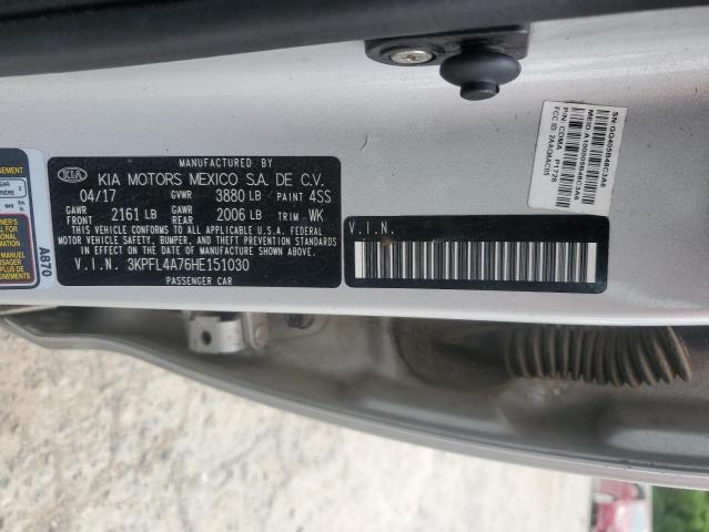 2017 KIA FORTE LX 3KPFL4A76HE151030