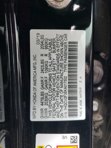 2019 HONDA ACCORD SPO - 1HGCV2F35KA017502