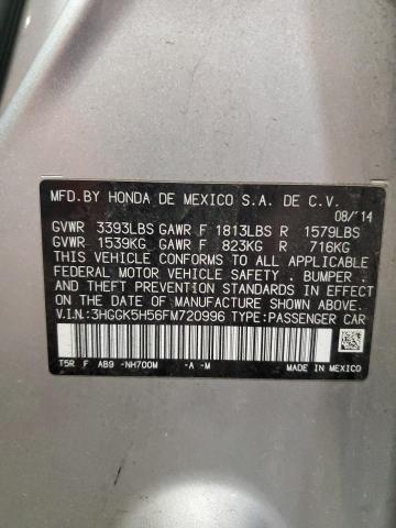 2015 HONDA FIT LX - 3HGGK5H56FM720996