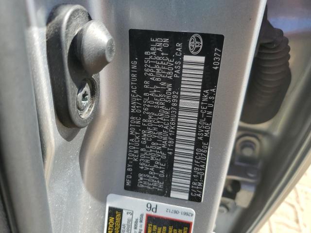 2017 TOYOTA CAMRY LE - 4T1BF1FK6HU378992