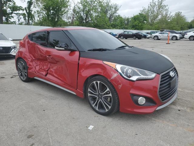 Vin: kmhtc6ae9hu313307, lot: 55683775, hyundai veloster turbo 20174