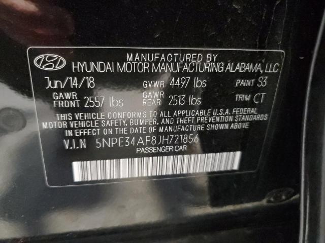 2018 HYUNDAI SONATA SPORT 5NPE34AF8JH721856