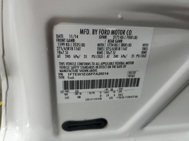 2015 FORD F150 SUPER - 1FTEW1EG5FFA25014