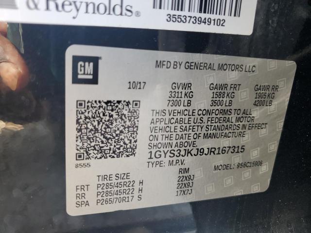 2018 CADILLAC ESCALADE E - 1GYS3JKJ9JR167315