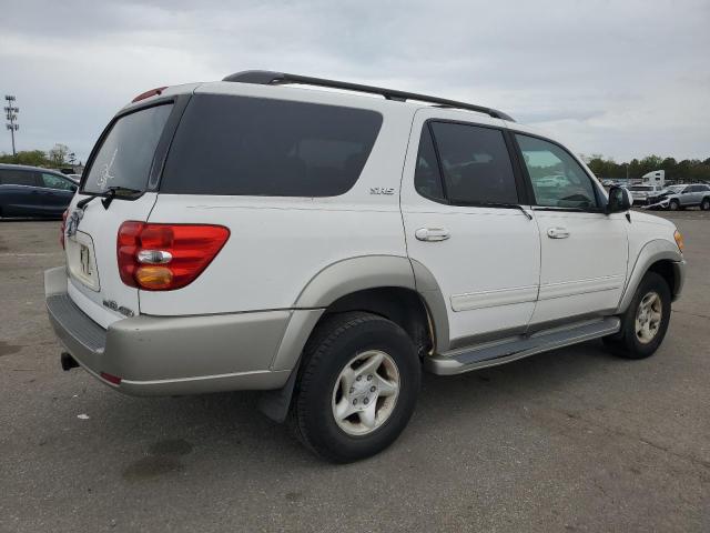 TOYOTA SEQUOIA SR 2002 white  gas 5TDBT44A42S058980 photo #4