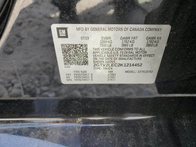 2019 GMC SIERRA LIM - 2GTV2LEC2K1214452