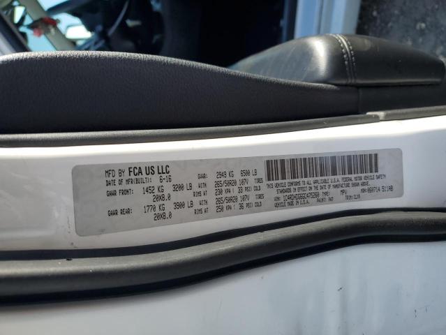 2016 DODGE DURANGO LI 1C4RDHDG6GC475260