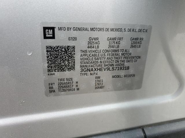 2020 CHEVROLET EQUINOX LS 3GNAXHEV9LS719318