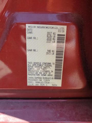 2016 NISSAN ALTIMA 2.5 - 1N4AL3AP0GN346416