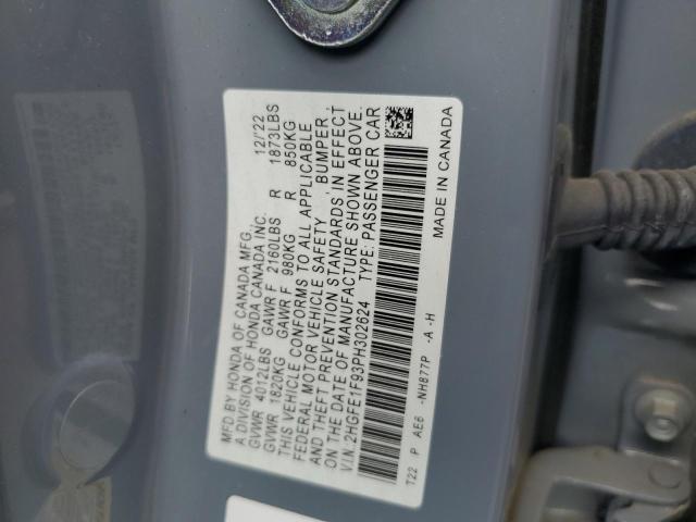 2023 HONDA CIVIC TOUR 2HGFE1F93PH302624