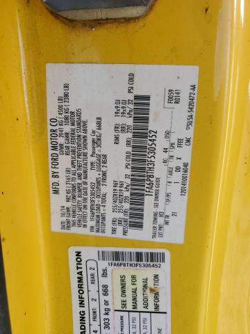 2015 FORD MUSTANG 1FA6P8TH3F5305452