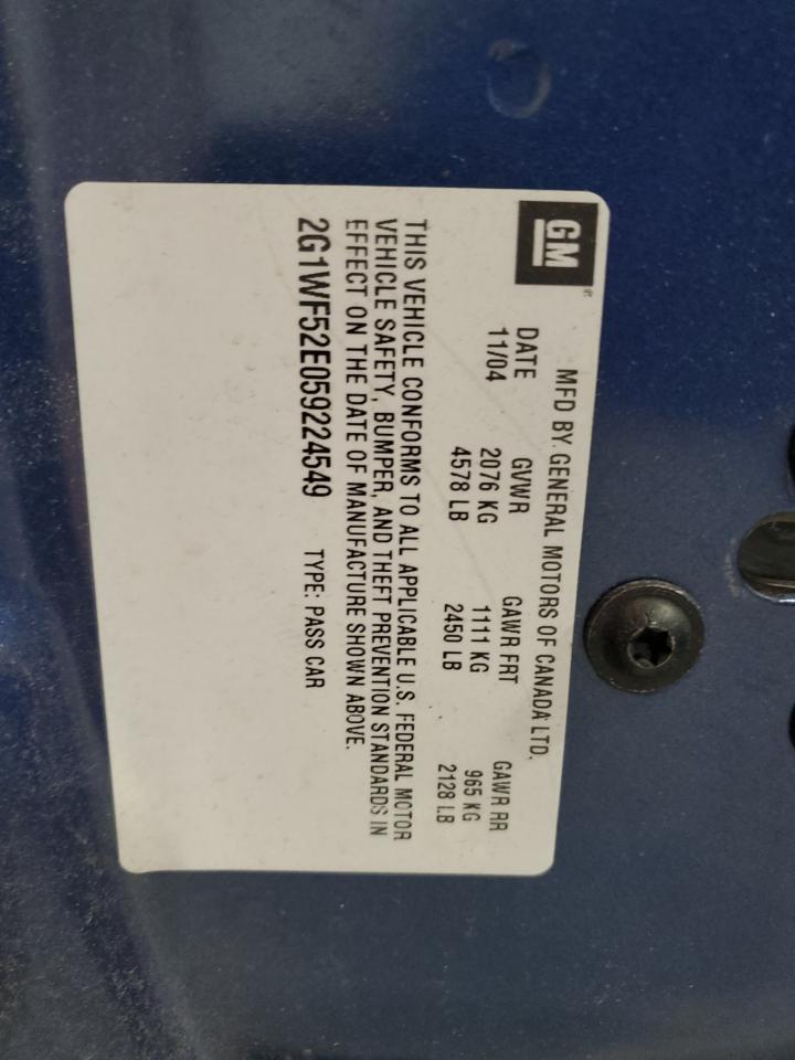 Lot #3207444158 2005 CHEVROLET IMPALA