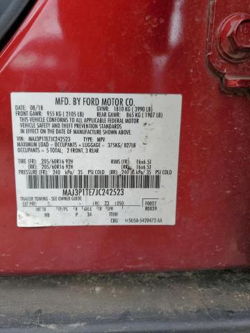 2018 FORD ECOSPORT S MAJ3P1TE7JC242523
