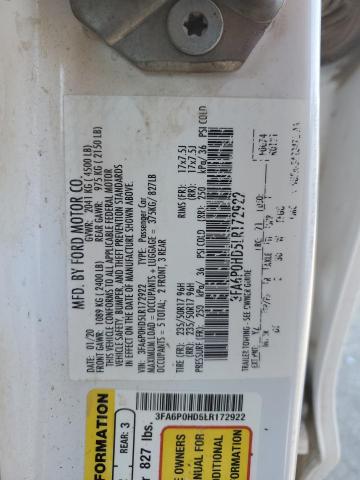 2020 FORD FUSION SE - 3FA6P0HD5LR172922