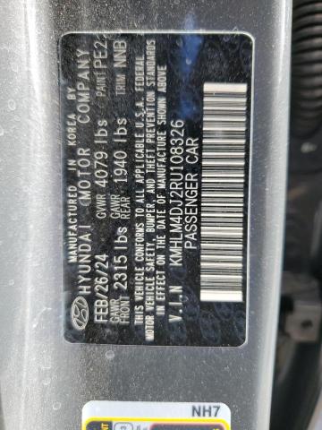 2024 HYUNDAI ELANTRA BL KMHLM4DJ2RU108326