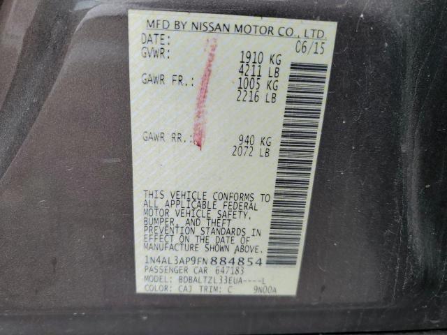 2015 NISSAN ALTIMA 2.5 - 1N4AL3AP9FN884854