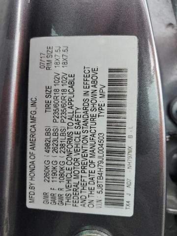 2018 ACURA RDX ADVANC 5J8TB4H79JL004503
